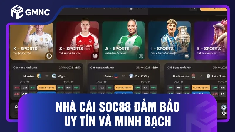 Nhà cái SOC88 đảm bảo uy tín và minh bạch