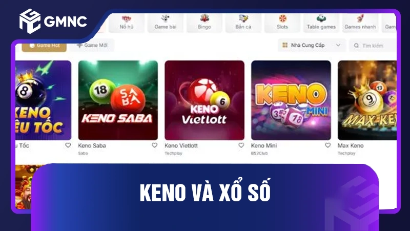 Keno và xổ số